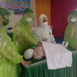 Pesantren Kauman Muhammadiyah Padang Panjang Gelar Praktek Penyelenggaraan Jenazah Covid-19