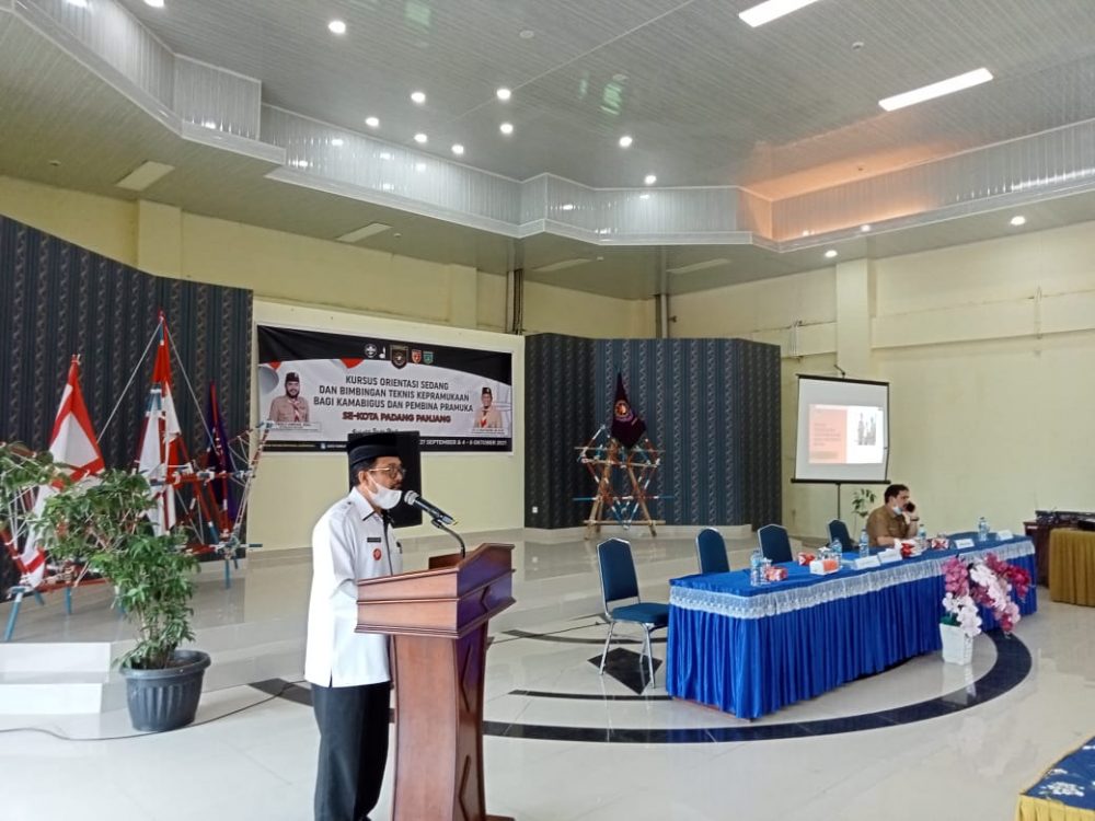 Kakankemenag Narasumber Bimtek Kepramukaan Kota Padang Panjang
