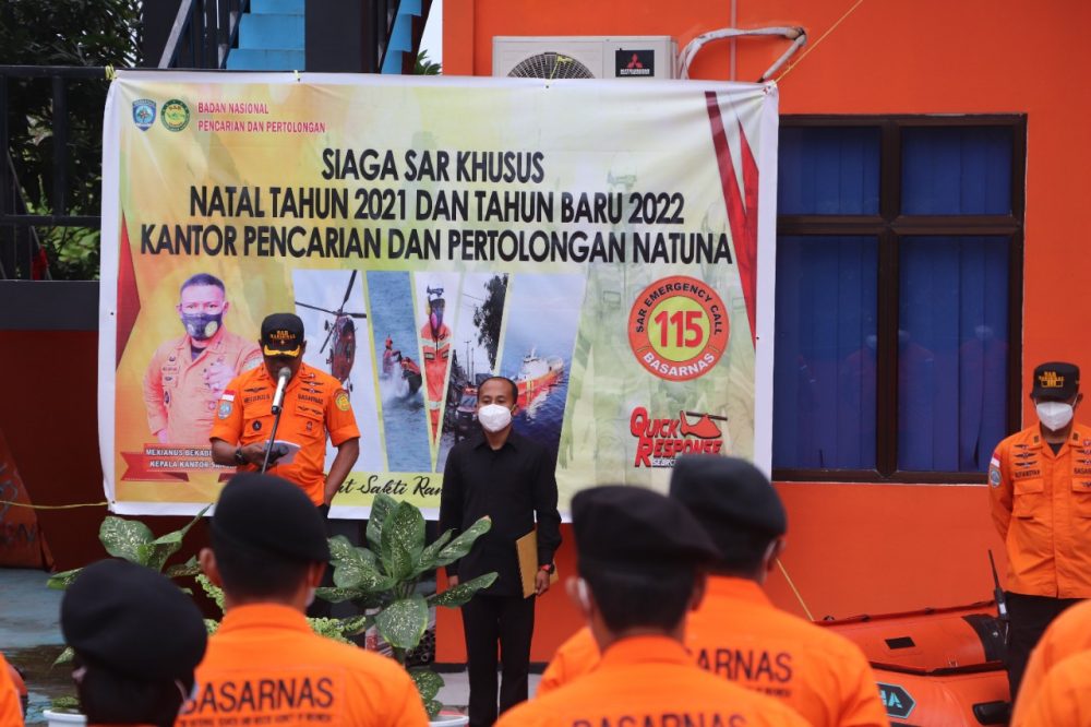 Basarnas Natuna Gelar Apel Penutupan Siaga SAR Khusus Nataru 2021-2022