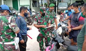 Minimalisir Laka Lalin, Kodim 0318/Natuna Cek Kelengkapan Kendaraan Dinas/Pribadi Prajurit