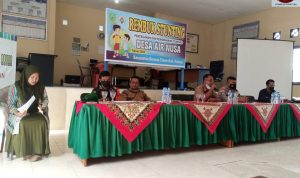 Hadiri Giat Rembuk Stanting, Babinsa Koramil 06/Serasan Sarankan Usulan Pembangunan Sentuh Masyarakat