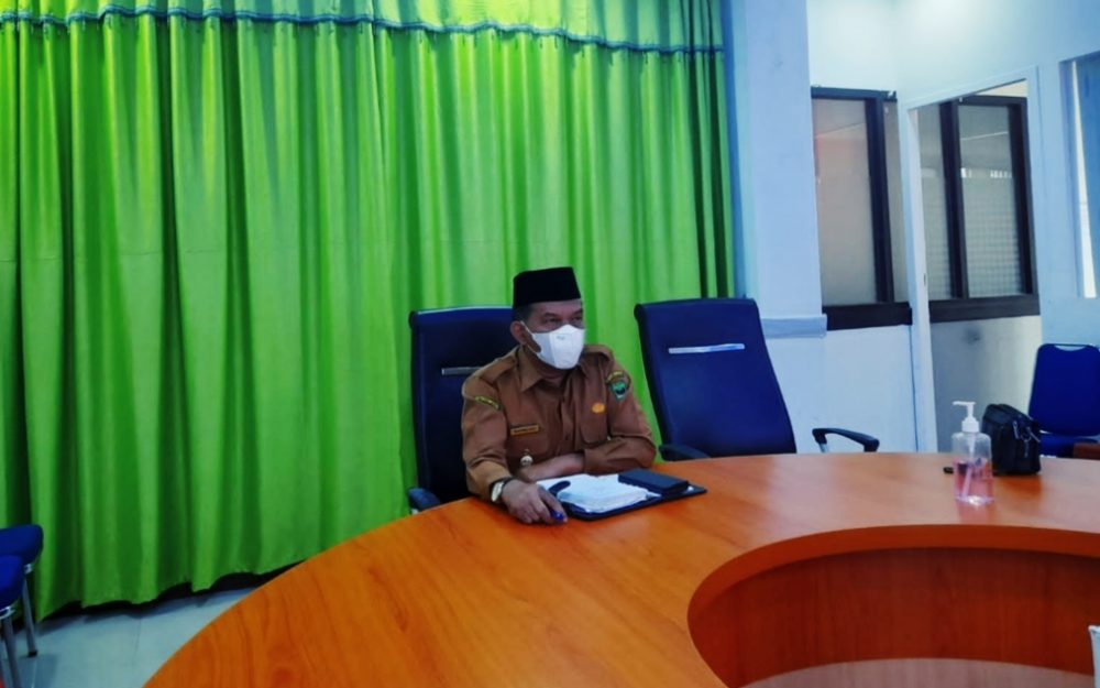 Wabup Padang Pariaman Ikuti Raker Bersama Kemendagri Secara Virtual