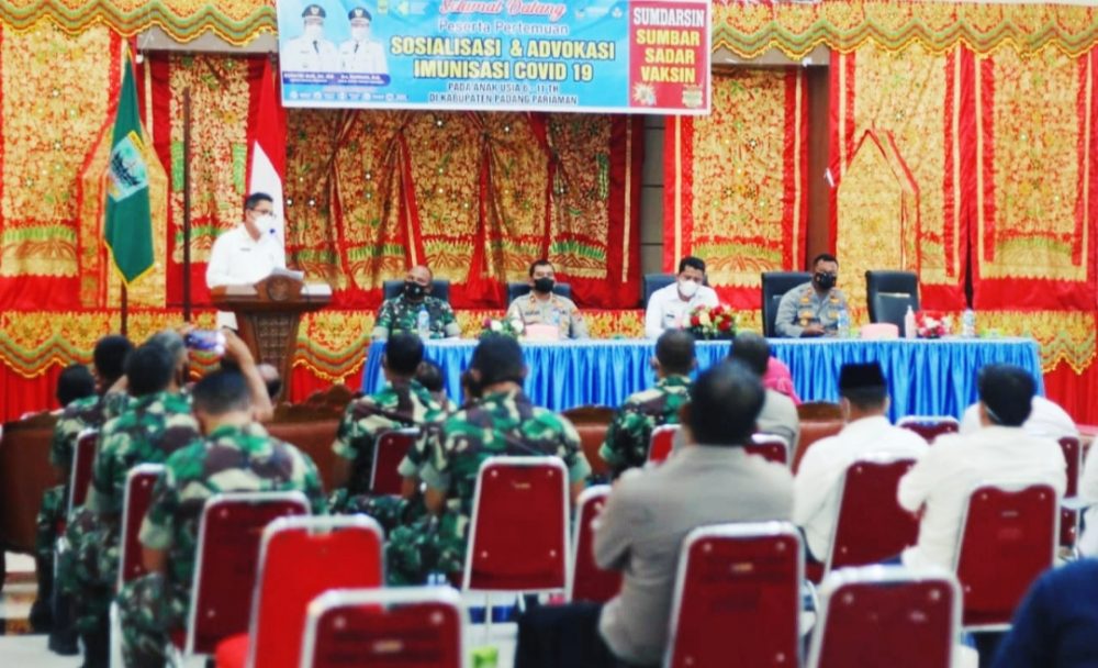 Dinkes Padang Pariaman Adakan Sosialisasi dan Advokasi Imunisasi Covid-19 Pada Anak Usia 6-11 Tahun