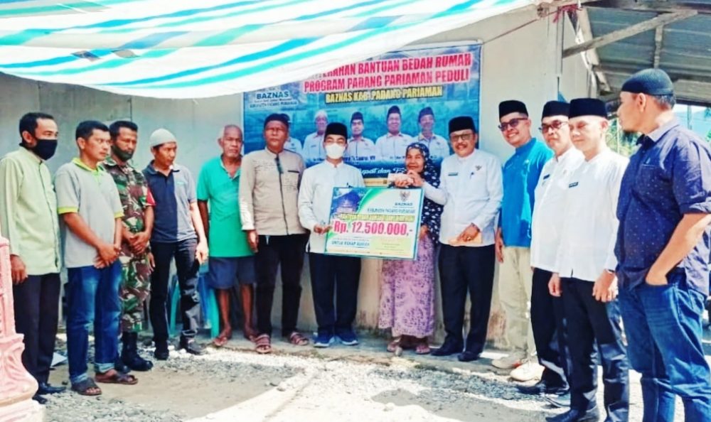 Fatmawati Alias Piak Abauk Dapat Bantuan RTLH Dari Baznas Kabupaten Padang Pariaman