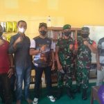 Babinsa Koramil 06/Serasan Turut Bantu Jalannya Proses Vaksinasi Usia 6-11 Tahun