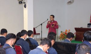Kasi Humas Polres Natuna Ajak Mahasiswa KKN STAI Agar Bijak Bermedsos