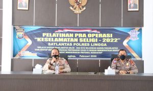 Maksimalkan Operasi Keselamatan Seligi 2022, Polres Lingga Laksanakan Latihan Pra Ops