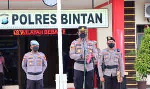 Kapolres Bintan Pimpin Apel Gelar Pasukan Operasi Keselamatan Seligi 2022