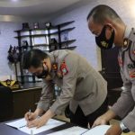 Penerimaan Polri T.A 2022, Polres Lingga Lakukan MoU Sejumlah Instansi dan PWI Kabupaten Lingga