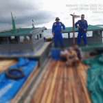 Dua Kapal Kayu Bermuatan Kayu Ilegal Diamankan Polairud Polda Kepri di Laut Kenta Lingga