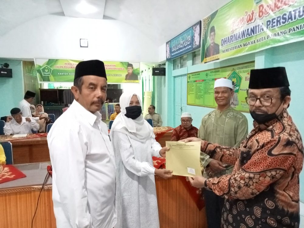 6 CPPPK Kankemenag Padang Panjang Terima SK