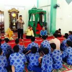 Rahmang Beri Sambutan di SMP N 1 Sungai Geringging Pada Agenda Monitoring Pesantren Ramadhan