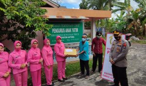 Bhayangkari Cabang Natuna Peduli, Bagikan Parcel Lebaran Kepada Yayasan Anak Yatim