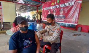 Pasca Idul Fitri Polres Bintan Terus Buka Gerai Vaksinasi