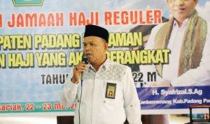 Kakankemenag H. Syafrizal, S.Ag, Tk. Sidi Sati: “JCH Padang Pariaman 100 Orang”