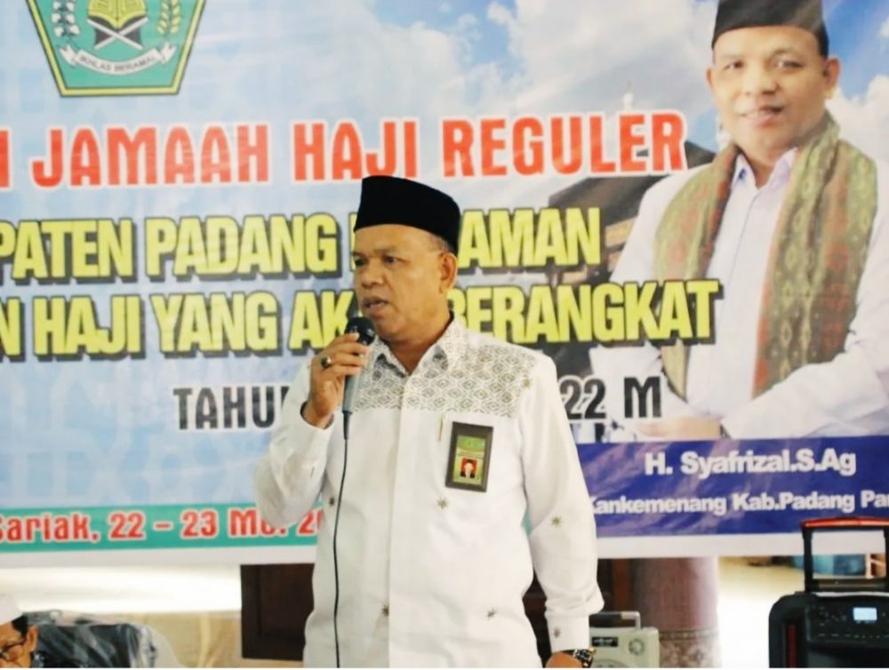 Kakankemenag H. Syafrizal, S.Ag, Tk. Sidi Sati: “JCH Padang Pariaman 100 Orang”