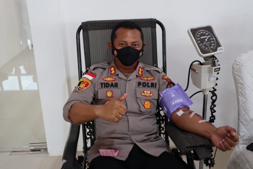Dalam Rangka Hari Bhayangkara ke-76 Tahun 2022, Polres Bintan Bersama Bhayangkari Laksanakan Bakti Sosial Donor Darah Dalam Rangka Hari Bhayangkara ke-76 Tahun 2022, Polres Bintan Bersama Bhayangkari Laksanakan Bakti Sosial Donor Darah