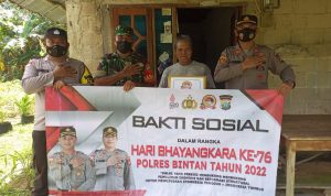 Hari ini Polres Bintan Laksanakan Bakti Religi Dan Memberikan Bantuan Sosial Dalam Rangka Hari Bhayangkara Ke – 76 Tahun 2022