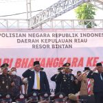 Kapolres Bintan Beserta FKPD Bintan Laksanakan Upacara Peringatan Hari Bhayangkara ke 76 Yang Dipimpin Presiden RI Secara Virtual