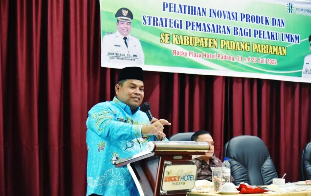 Disdagnakerkop UKM Kab Padang Pariaman Gelar Pelatihan Inovasi Produk dan Strategi Pemasaran Bagi Pelaku UMKM