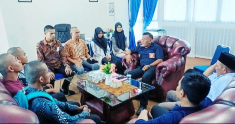 Rifki Monrizal Terima Kunjungan Calon Taruna STTD Yang Lulus Melalui Program Pola Pembibitan