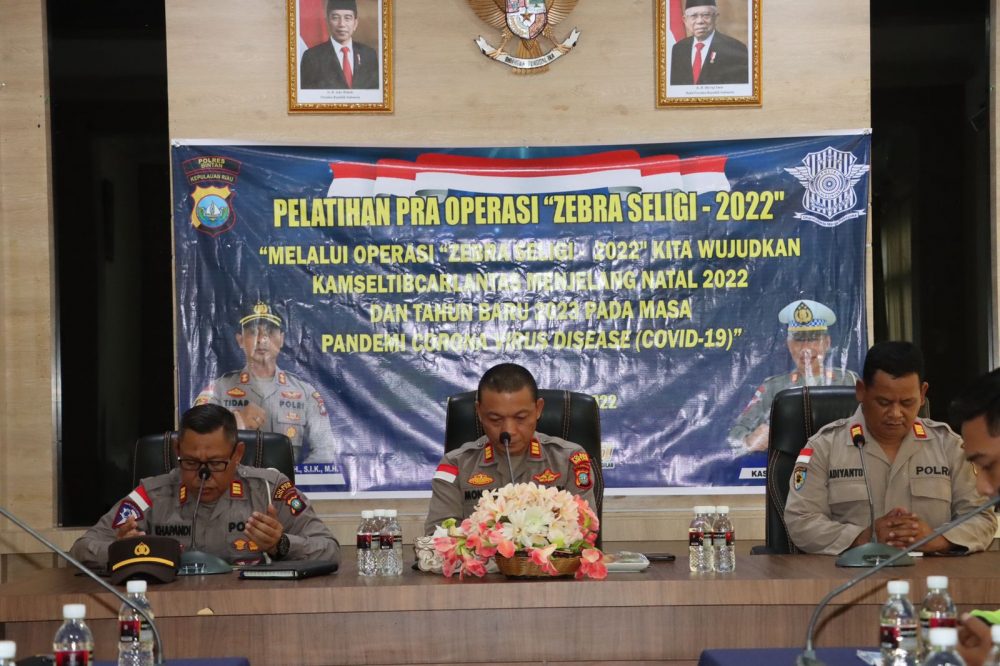 Polres Bintan Laksanakan Pelatihan Pra Operasi Zebra Seligi Tahun 2022 Polres Bintan Laksanakan Pelatihan Pra Operasi Zebra Seligi Tahun 2022