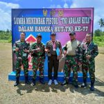 Danyon Komposit 1/GP Raih Juara II Ajang Lomba Tembak di HUT TNI Ke-77 Danyon Komposit 1/GP Raih Juara II Ajang Lomba Tembak di HUT TNI Ke-77