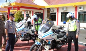 Apel Gelar Pasukan Operasi Zebra Seligi Tahun 2022 Bertepatan Dengan Pengoperasian Kantor Satuan Lantas Polres Bintan