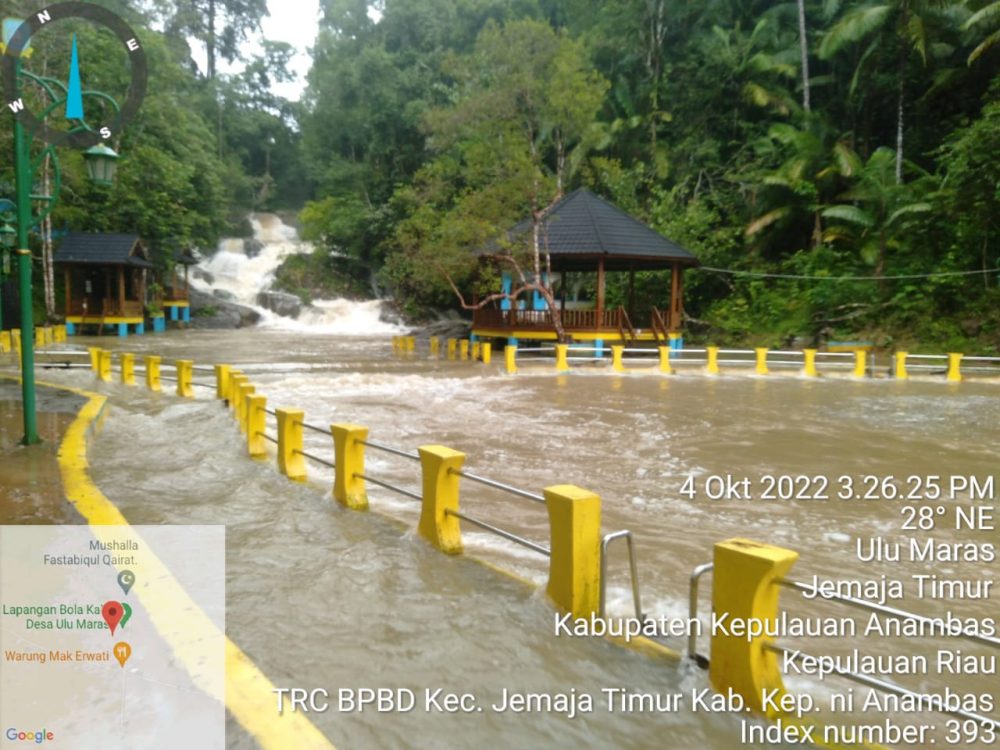 Curah Hujan Tinggi, BPBD Anambas Himbau Masyarakat Waspada Banjir