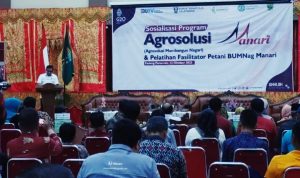 Zainil Wakili Bupati Padang Pariaman Pada Kegiatan Sosialisasi Program Agrosolution Manari