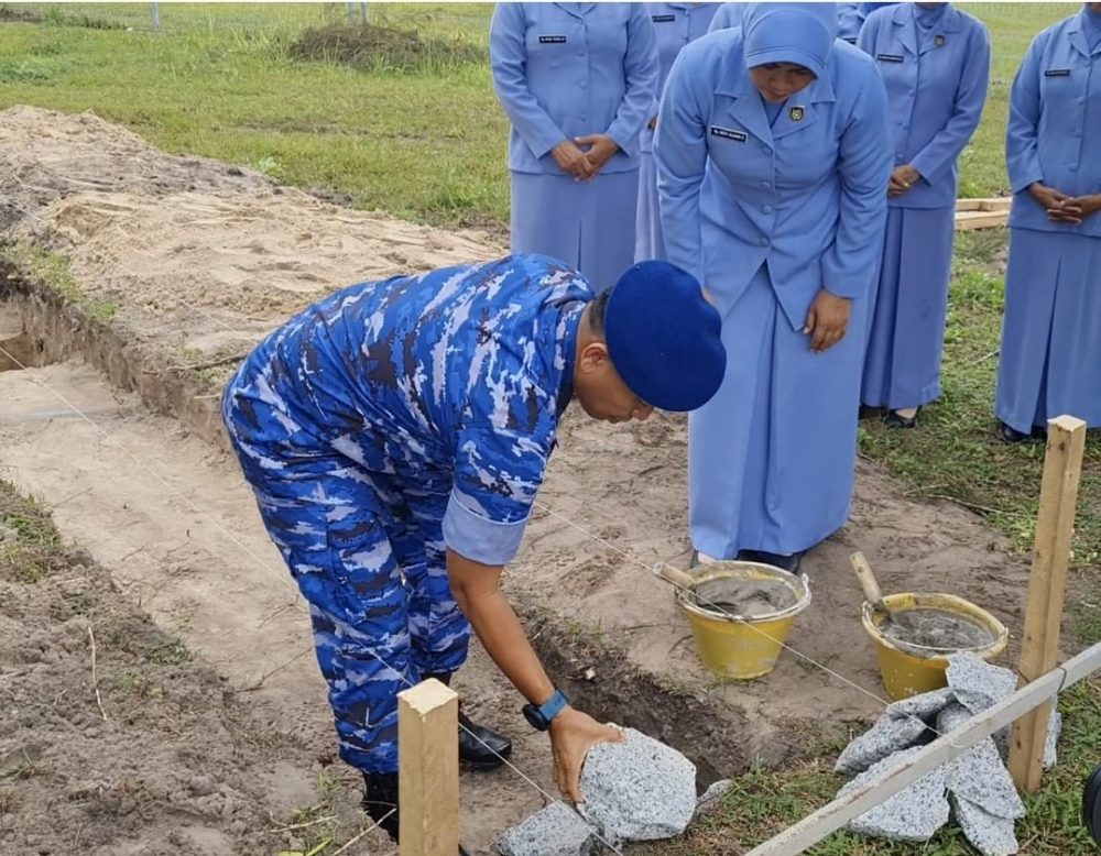 Danlanud RSA Letakkan Batu Pertama Pembangunan Gapura