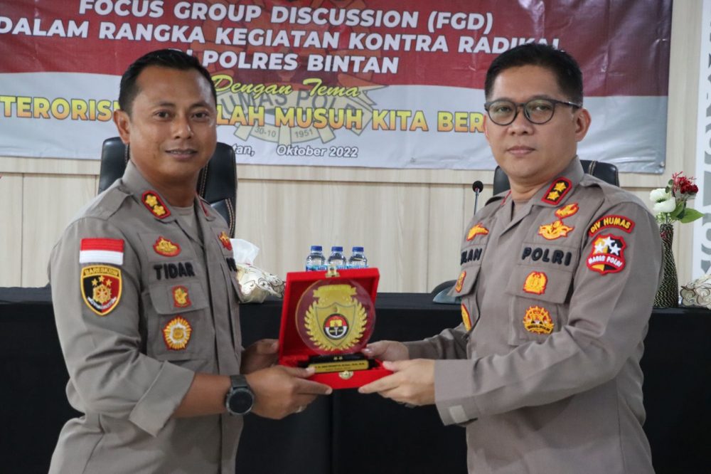 Kapolres Bintan Dampingi Tim Divisi Humas Polri Laksanakan FGD Cegah Paham Radikalisme