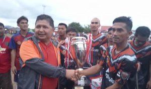 Wabup Zuhendra Resmi Tutup Turnamen Sepak Bola HUT KTMB XIII