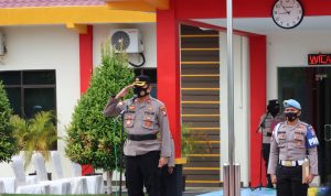 Wakapolres Bintan Pimpin Apel Gelar Pasukan Persiapan Pengamanan Pekan Olahraga Provinsi Kepri Ke-V Tahun 2022