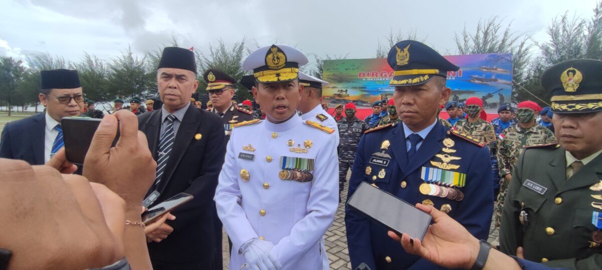 Ini Kata Danguspurla Koarmada I Usai Pimpin Upacara HUT TNI Ke-77 di Wilayah Perbatasan Natuna