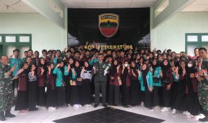 Hargai Jasa Para Pahlawan, Pelajar Kabupaten Natuna Sambangi Kodim 0318/Natuna Ucapkan Dirgahayu Pahlawan Ke 77