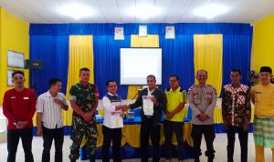 Polsek Serasan Bersama Koramil Lakukan Pengamanan Pencabutan Nomor Urut Kandidat Calon Kades