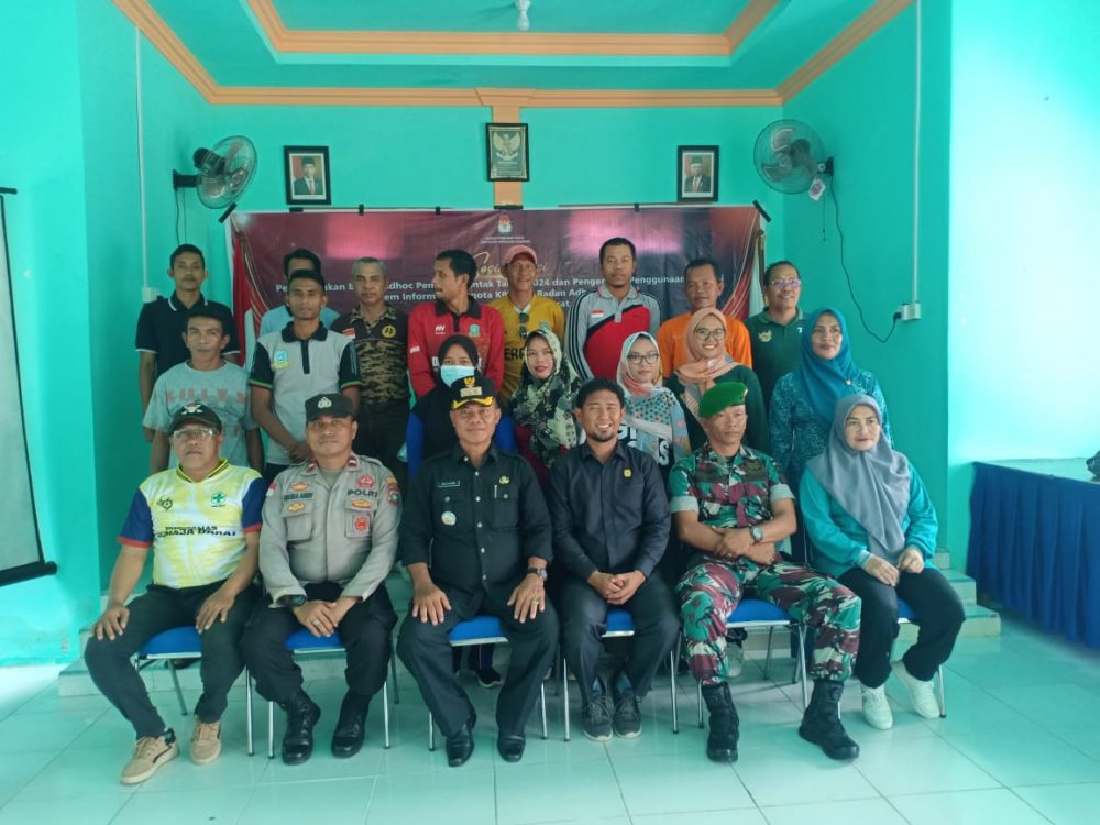 Hadiri Sosilaisai Pengenalan Adhoc dan SIAKBA, Danramil 04/Letung : Semoga Pemilu 2024 Berjalan Lancar