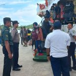 Babinsa Koramil 06/Serasan Laksanakan PAM Sandar Kapal Penumpang Sanus 83