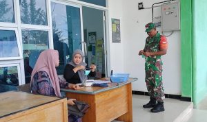 Babinsa Koramil 06/Serasan Kembali Kawal Jalannya Vaksinasi Covid-19