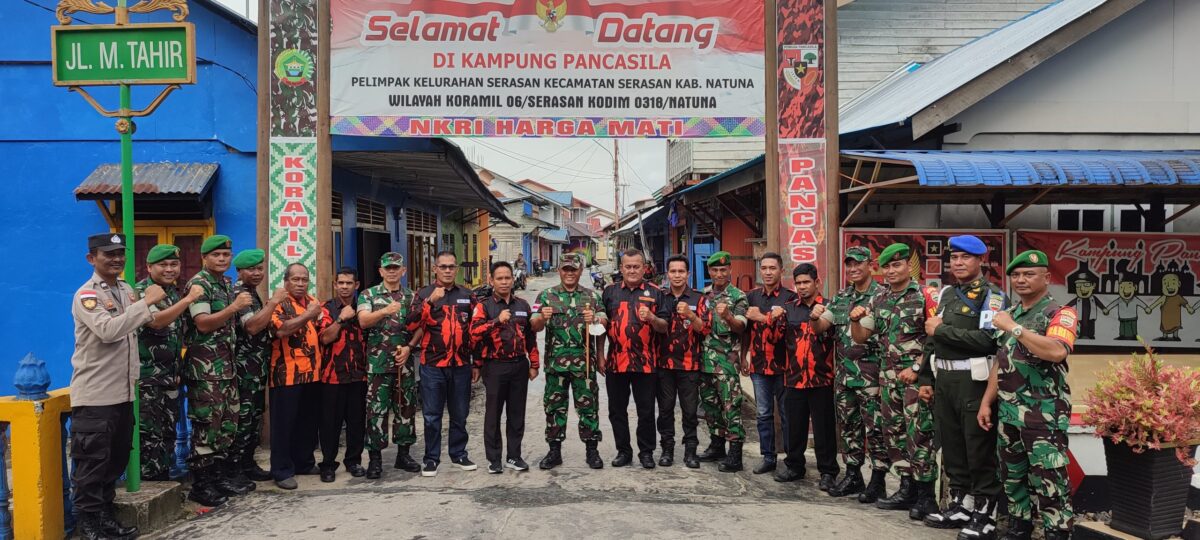 Tinjau Kampung Pancasila Serasan, Ini Pesan Danrem 033/WP