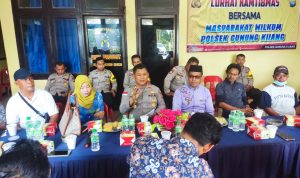 Demi Menjaga Kamtibmas yang Kondusif, Kapolsek Gunung Kijang Laksanakan Tatap Muka