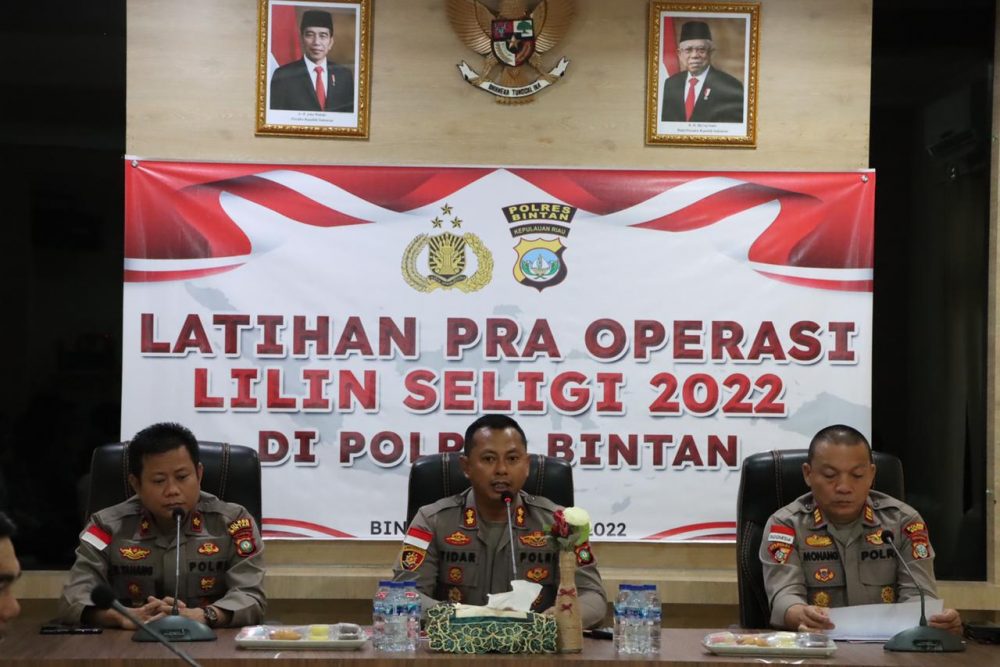 Polres Bintan Laksanakan Latihan Pra Operasi Lilin Seligi 2022 Polres Bintan Laksanakan Latihan Pra Operasi Lilin Seligi 2022