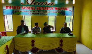Plh. Danramil 06/Serasan Apresiasi Kegiatan Sunatan Masal Yang Dilakukan BKAD Anugrah
