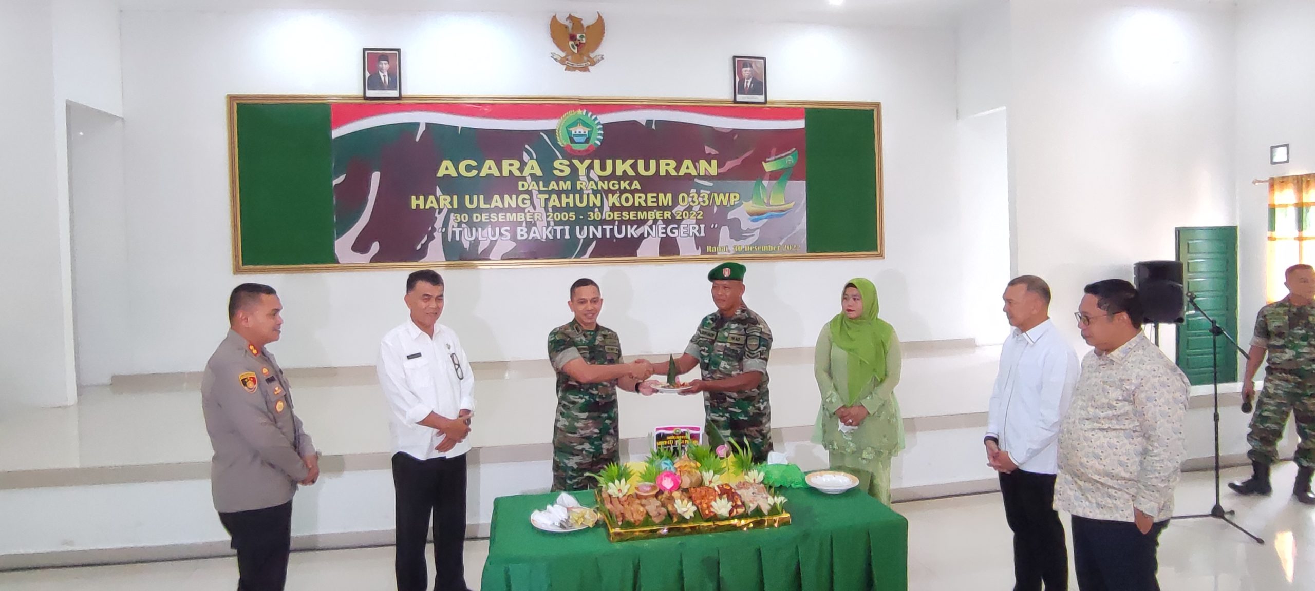 Puncak Peringatan HUT Korem 033/WP Ke -17, Kodim 0318/Natuna Gelar Syukuran