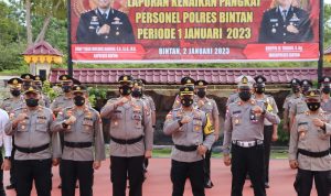 Kapolres Bintan Lantik 27 Personel Yang Naik Pangkat