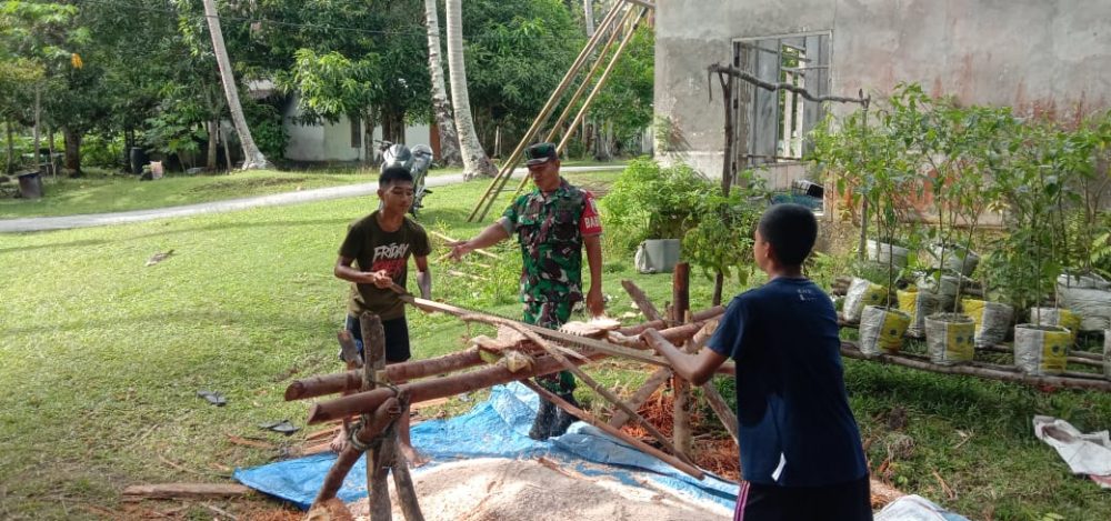Tiada Henti, Babinsa Sertu Saroji Jalin Komsos Dengan Warga Binaan