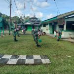 Jaga Kebugaran, Koramil 06/Serasan Lakukan Senam Barbel Jaga Kebugaran, Koramil 06/Serasan Lakukan Senam Barbel