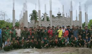 Karang Taruna Sumbang 1000 Batako Pembangunan Surau Babussalam Bandarsyah