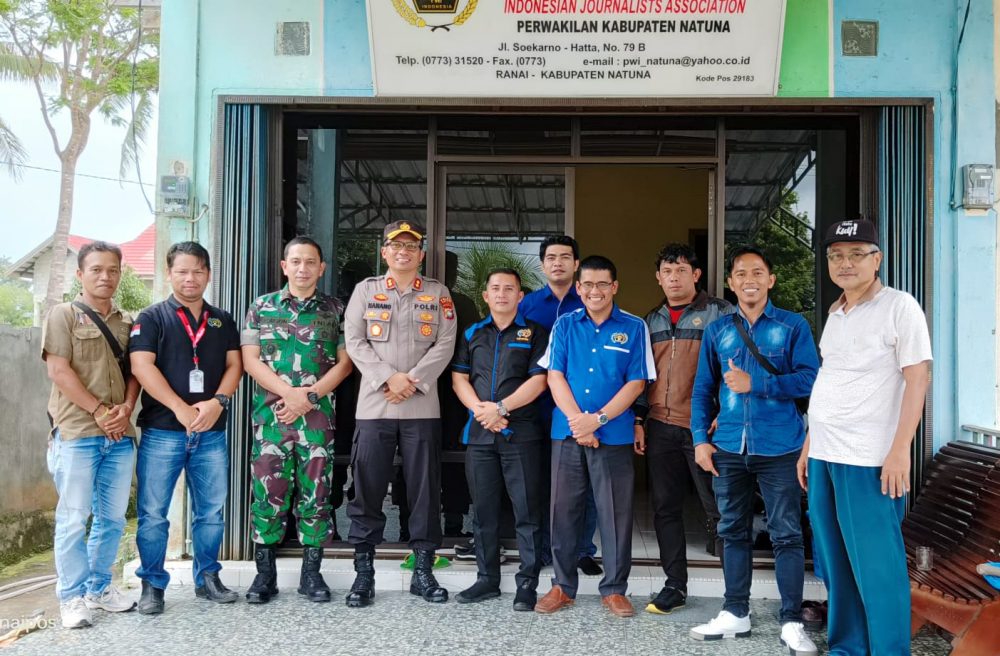 Jalin Silaturrahmi, Kapolres dan Dandim Sambangi Kantor PWI Natuna